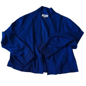 Vintage Calvin Klein Cobalt Blue Open Cardigan Bolero